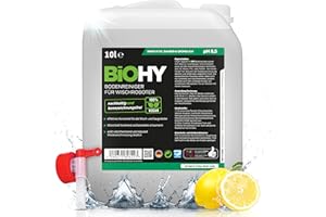 BiOHY Floor Cleaner for Wiping Robots (10l Canister) Discharge tap | Concentrate for All Wiping & Suction Robots with Wet Function | Sustainable & Ecological (Bodenreiniger für Wischroboter)