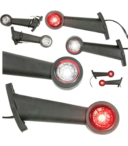 Hella LED-Breedtelicht 24V, rood - 4082300288278 | Volt: 24 V | Hoogte: 32 mm