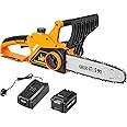 LawnMaster Cordless Chainsaw MX 24V 4.0Ah Battery and Fast Charger Included. 25cm Oregon Bar & Chain. Tool Free tensioning and Automatic oiling. Powerful Cordless Electric Chainsaw. 2 Year Guarantee