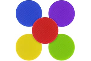 VORCOOL Carpet Spot Markers, Round Sport Spot Carpet Markers, Floor Circle Spots for Students Preschool Kindergarten Teachers 30PCS