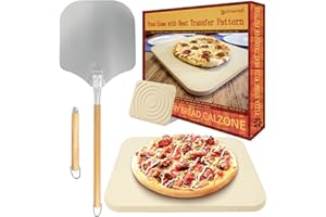 PIZZACRAFT Spazzola per Forno Pizza – Spazzola per Pulizia Pietra Refrattaria, Setole in Fibra di Palma per Evitare Graffi, Strumento di Pulizia per Forni e Pietre per Pizza