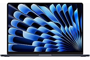 Apple 2023 MacBook Air Laptop mit M2 Chip: 15,3" Liquid Retina Display, 16GB RAM, 512GB SSD Speicher, 1080p FaceTime HD Kamera. Funktioniert mit iPhone/iPad, Mitternacht