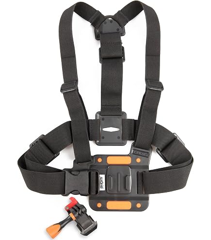 Sangle De Poitrine Réglable Pour Caméra Action - Compatible GoPro, DJI, Insta360 - Prise Verticale/Horizontale