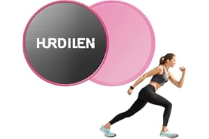 Hurdilen Core Sliders,Exercise Gliding Discs Dual Sided Use on Carpet and Hardwood Floors,Abdominal Exercise Equipment,Home Fitness Equipment,Perfect for Abdominal&Core Workouts
