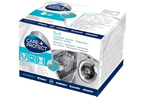 CARE + PROTECT Skötsel och skydda kalkborttagare - illaluktande tvättmaskin - paket med 12