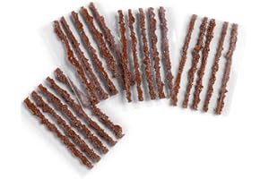 PRO BIKE TOOL Kit di Riparazione Pneumatici Senza Camera d'Aria per Pneumatici da Bicicletta, 20 Tappi per Corda – 2 opzioni – Tappi Neri o Pancetta per Bici da Strada e da Montagna