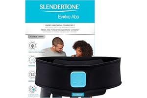 Slendertone Evolve Ceinture de tonification Abdominale Adulte Unisexe, Noir, 61-107 cm