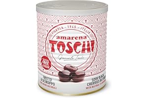 Amarena Toschi 1kg candite allo sciroppo (50%frutta e 50%sciroppo) per decorazione gelati e dolci