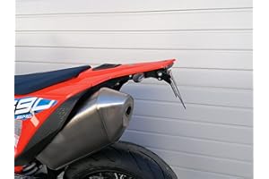 Kennzeichenhalter für KTM 690 SMC R 2019-2023 GroFaTec EVO Smart Kennzeichenträger SMC-R Supermoto Enduro Nummernschild Träger Halter kurzes Heck Heckumbau Porta Targa KTM smcr 690