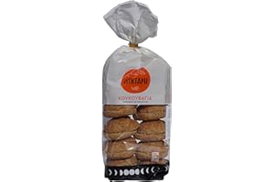 NIKTARIS Dakos Paximadi Gerstenzwieback aus Kreta Gersten Vollkorn Zwieback Brot dunkel - original traditionell kretische griechische Spezialität 630 g