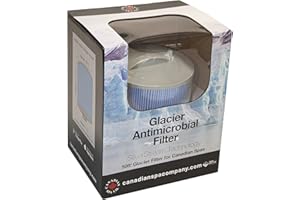 Canadian Spa Antimicrobial Glacier Filter for all Recent Hot Tubs and Patio Spas - Single 50 sq.ft. Cartridge