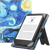 HGWALP Universal Case for All 6 Inch eReaders Folio Stand Case with Wrist Strap Compatible with 6 Inch Kindle Paperwhite / Kobo / Tolino / Pocketook / Sony E-Book Reader-Starry Sky