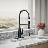 KOHLER REC22745-SD-BL Sabunluklu Yarı Profesyonel Mutfak Bataryası, Mat Siyah