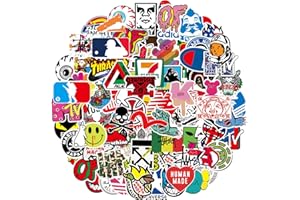 Kaderas Marque Autocollants 101 pièces, Imperméables Vinyle Graffiti Stickers pour Ordinateur Portable, Skateboard, Guitaire, Vélo, Valise