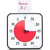 TIME TIMER ORİJİNAL Medium 19x19cm - 60 Dakika G&ouml;rsel Analog Zamanlayıcı Saat - İsteğe Bağlı Akustik Alarm (Ses Kontrol&uuml;) Y&uuml;k