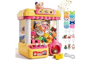 CI VETCH Claw Machine for Kids Girls Boys with Light Music, Candy Claws Machine Arcade Game Toys for Kids Girl 4-8, Claw Toys for 4 5 6 7 8 Years Old Girls Birthday Holiday