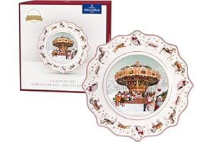 Villeroy & Boch – Annual Christmas Edition, plato, edición anual 2024, porcelana Premium, pieza exclusiva de coleccionista, 23,5 x 23,5 x 3 cm