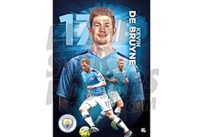 BE THE STAR POSTERS Manchester City FC 2019/20 Kevin De Bruyne Action A2 Poster de Football Impression Murale Produit sous Licence Officielle Disponible en Tailles A3 et A2 (A2)