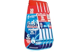 Finish Powergel Detersivo Lavastoviglie Fresh, Gel Lavastoviglie, 120 Lavaggi, 4 confezioni da 30 Lavaggi di Liquido Lavastoviglie