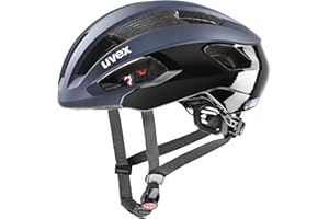 ‎UVEX uvex rise cc - bezpieczny kask rowerowy unisex - indywidualna regulacja wielkości - udoskonalona wentylacja - deep space-black matt - 56-59 cm
