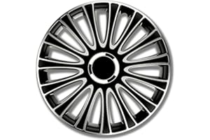 ‎PETEX Petex 14" Zoll Radkappe Satz schwarz/silber RB543514 Radzierblenden Radblende