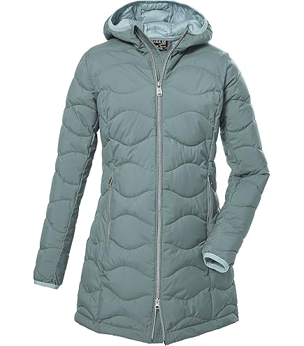G.I.G.A. DX dames Gewatteerde parka/functionele parka in donslook met afritsbare capuchon GW 77 WMN QLTD PRK_Bacarya, weinrot, 48, 43685-000