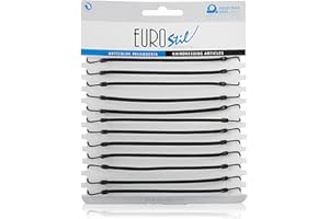 EUROSTIL CARTON 12 GOMAS CON GANCHO NEGRO