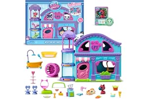 BANDAI - Littlest Pet Shop - Das Große Haus der Pet Shop - Spielset mit 2 Pet Shop Figuren und über 20 Accessoires - Sammelbare Tier-Mini-Figuren - Spielzeug für Kinder ab 4 Jahren - BF00575