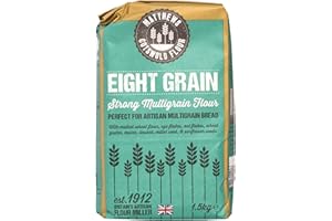 MATTHEWS COTSWOLD FLOUR Matthews Cotswold Eight Grain Strong Multigrain Flour - 1.5kg Bag (Pack of 5)