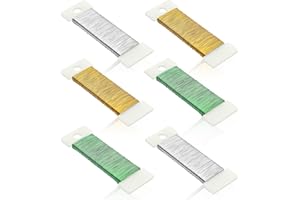 SOMLAW 6 Rollen Basteldraht Dünn Set 0,35mm x 300m Draht zum Basteln Schmuckdraht Basteldraht Wickeldraht Blumendraht für Floristik Schmuckherstellung Bastelarbeiten Blumenstrauß (Jede Rolle 50m)