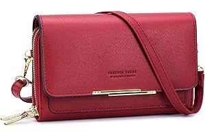 Roulens Borse a Tracolla da Donna,Piccola Borsa per Telefono a Tracolla per Donna con 2 Scomparti Capienti,Borsa Mano PU Pelle Sintetica con Slot per Carte di Credito Cinturino Regolabile
