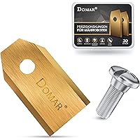 DOMAR® - Langlebige Mähroboter Messer inkl. Schrauben I Verbesserte Automower Messer speziell für Rasenroboter von…