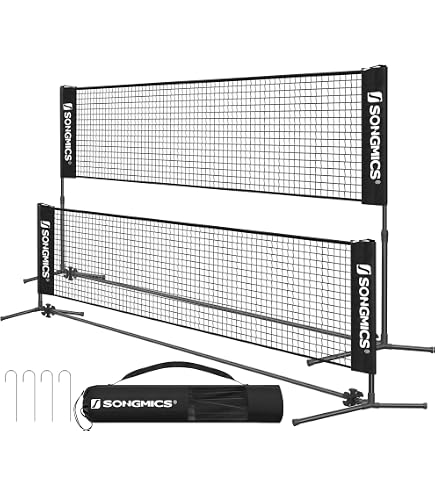 Filet Multisport Mobile 3 Hauteurs – Tennis, Badminton, Volley Junior, Sac Inclus