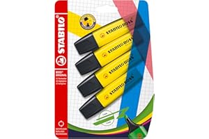 STABILO BOSS ORIGINAL - Highlighter - Pack of 4 - Yellow