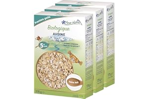 FLEUR ALPINE Bouillie Bébé | Lot de 3 Céréales pour Bébés à l'avoine Bio - Bouillie pour de Délicieux Petits Déjeuners | Porridge Nutritif sans Gluten 4+ Mois sans Sucres Ajoutés | 3x7 Portions