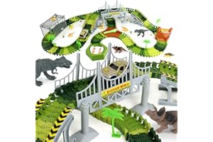 Fajiabao Dinosaurier Spielzeug ab 3 4 5 Jahre Jungen Autorennbahn Dino Rennbahn Kinderspielzeug ab 3 4 5 Jahre Mit Cars Spielzeug Dinosaurier Spiele Strax Bahn Jungen ab 3 4 5 6 Jahre