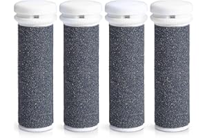MY ROLLERS 4 x Super Coarse Micro Mineral Replacement Rollers Compatible with Emjoi Micro Pedi