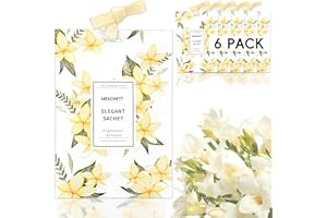 MESCHETT Bolsita Perfumada para Cajones y Armarios,Bolsitas Ambientadoras de Larga Duración,Bolsitas Colgantes para Potpourri con Fragancias para Casa Habitación,Armario y Coche,Vainilla