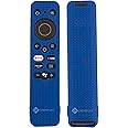 SHOPOFLUX Silicone Remote Cover Compatible with REALME Smart LED TV Anti Slip Remote Case Shockproof Cover (Blue)