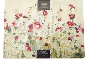 ‎CREATIVE TOPS CREATIVE TOPS Premium Tischsets, 4er-Set, Tischsets mit Korkrücken und abgerundeten Ecken, Wild Field Poppies Design Collection, 4 Tischsets, je 40cm x 29cm