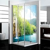 Panneau Mural De Douche Polystar 3mm Avec Motif 'Jour à La Plage' - Personnalisable En Taille (max 150x400 Cm) - Neuf