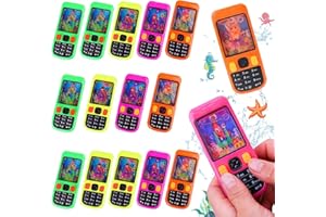 WELLXUNK Gioco d'Acqua Flipper Bambini, 16 Pezzi Mini Gioco d'Acqua Portatile Anelli di Lancio, Arcade Palmare Giocattol, Water Game Giocattolo d'Aqcua, Regali di Compleanno per Bambini