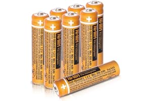 YESOHA 8 Pack HHR-55AAABU NI-MH AAA Rechargeable Batteries 1.2V 550mAh Battery for Panasonic BT Gigaset Cordless Phone