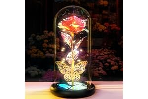 UBEKRAYS Valentine's Day Gift Set - Preserved Red Rose for Her, Women, Couples, Mom, Girlfriend, Grandma, Wife