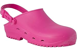 REPOSA MAX Zuecos Sanitarios, Zapatos Sanitarios Tipo Zueco, Polímero Natural Antiestático, Sin Látex, Capellada Superior Cerrada, Agujeros Laterales, Suela SRC