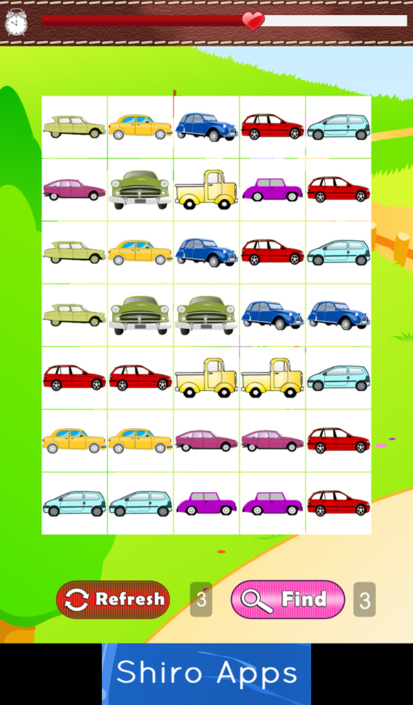 Cars Match Game for Toddlers An Card Matching game to improve motor