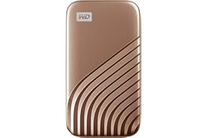 ‎WESTERN DIGITAL WD My Passport SSD 1 TB mobiler SSD Speicher (NVMe-Technologie, USB-C und USB 3.2 Gen-2 kompatibel, Lesen 1050 MB/s, Schreiben 1000 MB/s) Rose Gold