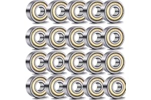 Mengger Kugellager Metall Stahl doppelt geschirmt 608ZZ Miniatur Kugellager Mini Lager 8mm x 22mm x 7mm für Elektromotor 3D-Drucker Quadrocopter 20 stücke Skateboard-Kugellager Rillenkugellager