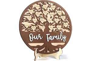 Personalized Grandparents Gifts from Grandkids, Ufkaa Mum Gifts, Grandma Grandad Present, Mummy Gift for Christmas Mothers Day, Unique Wooden Plaque Gifts for Nanny Nana