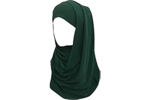 Lina & Lily Bubble Crepe Chiffon Damen Muslim Hijab Kopftuch Schal Turban, Stoff Leicht Undurchsichtig